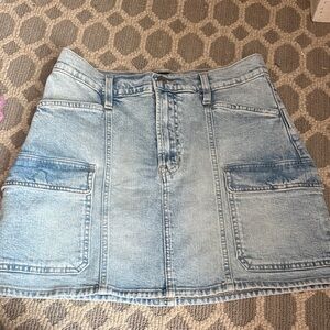 GAP NWOT Faded Blue Denim Mini Skirt
